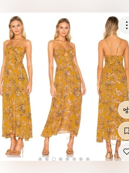 Free People Dresses & Skirts - Free People One step ahead Gold Maxi